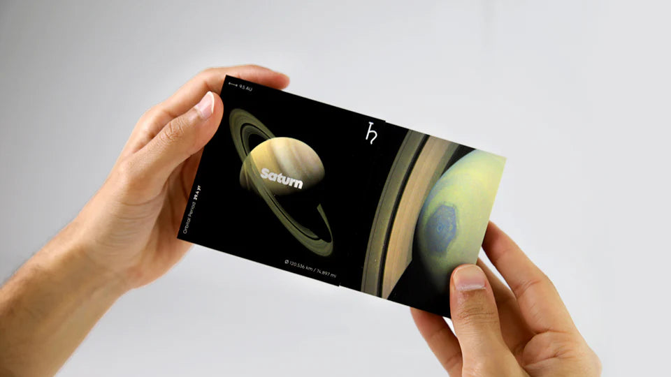 Saturn Flipbook - The Solar System Collection - Brain Spice