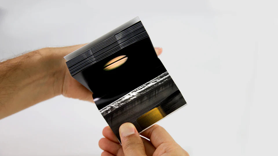 Saturn Flipbook - The Solar System Collection - Brain Spice