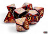Scarab Blue-Blood-Gold Mega-hedral 7-Dice Set - Brain Spice