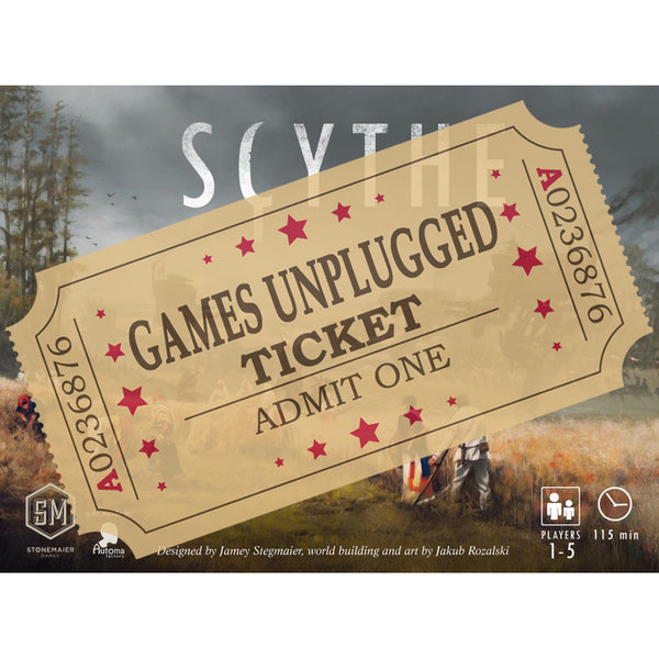 Scythe - Games Unplugged Ticket - Brain Spice