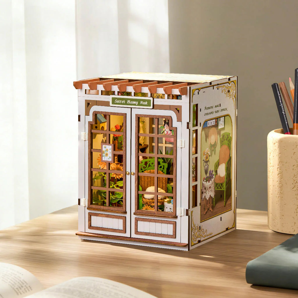 Secret Bloomy Nook - DIY Bookends - ROKR - Brain Spice