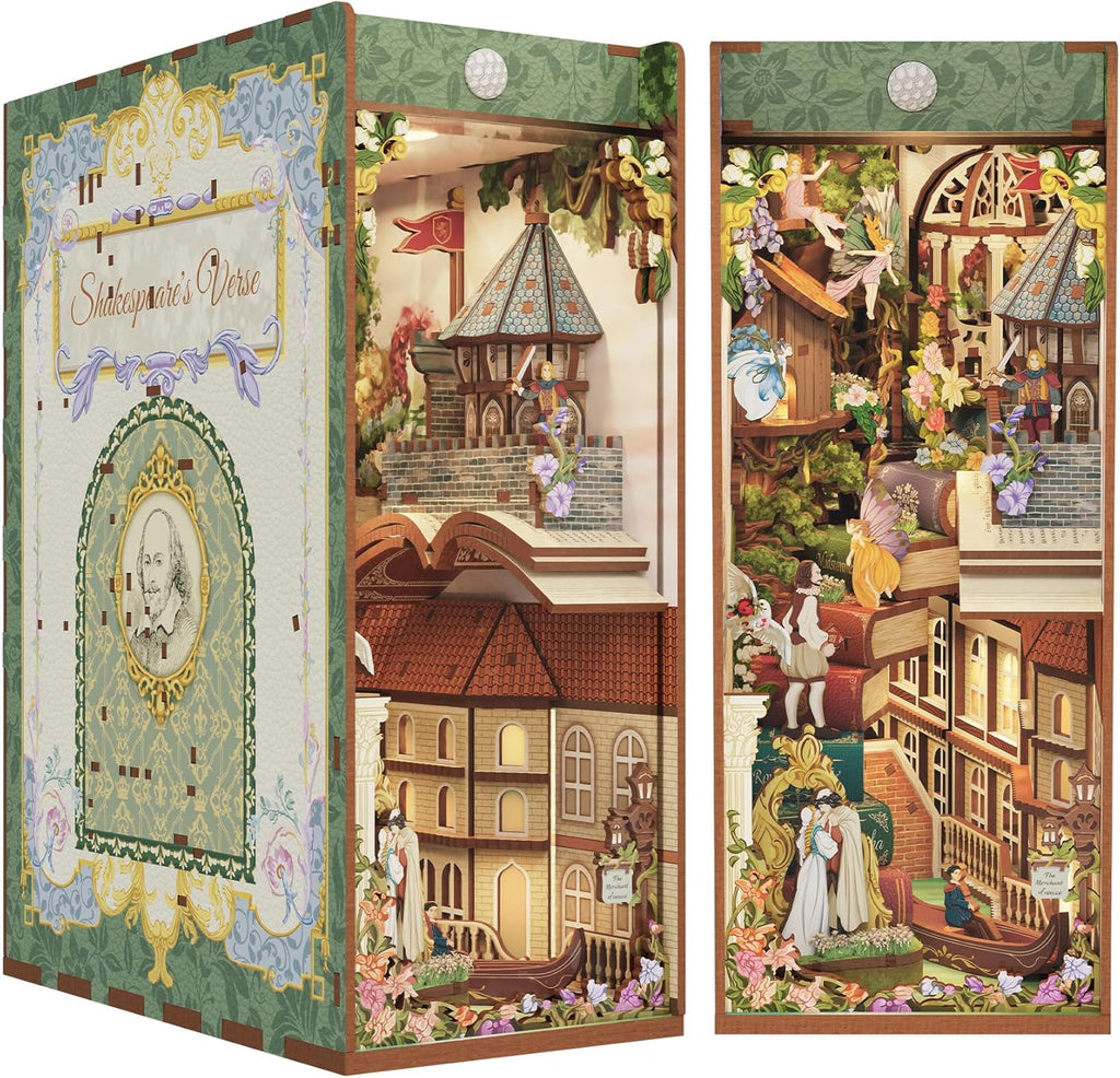 Shakespeares Verse - Miniature House Book Nook Kit - Brain Spice