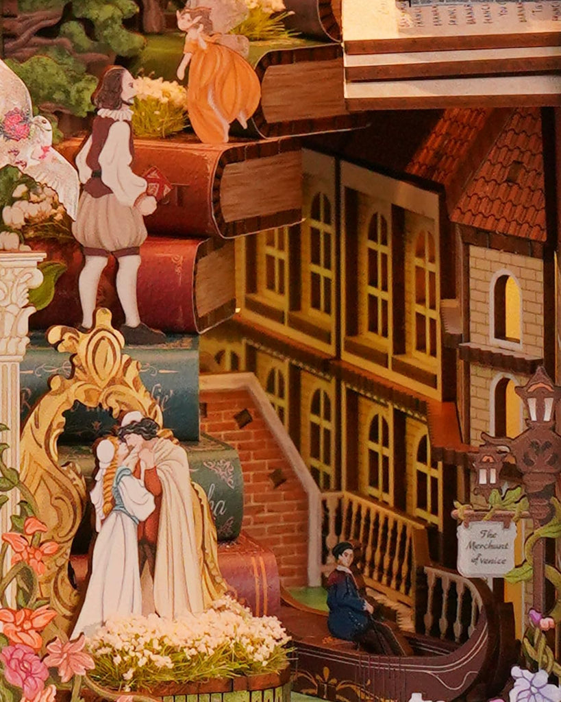 Shakespeares Verse - Miniature House Book Nook Kit - Brain Spice