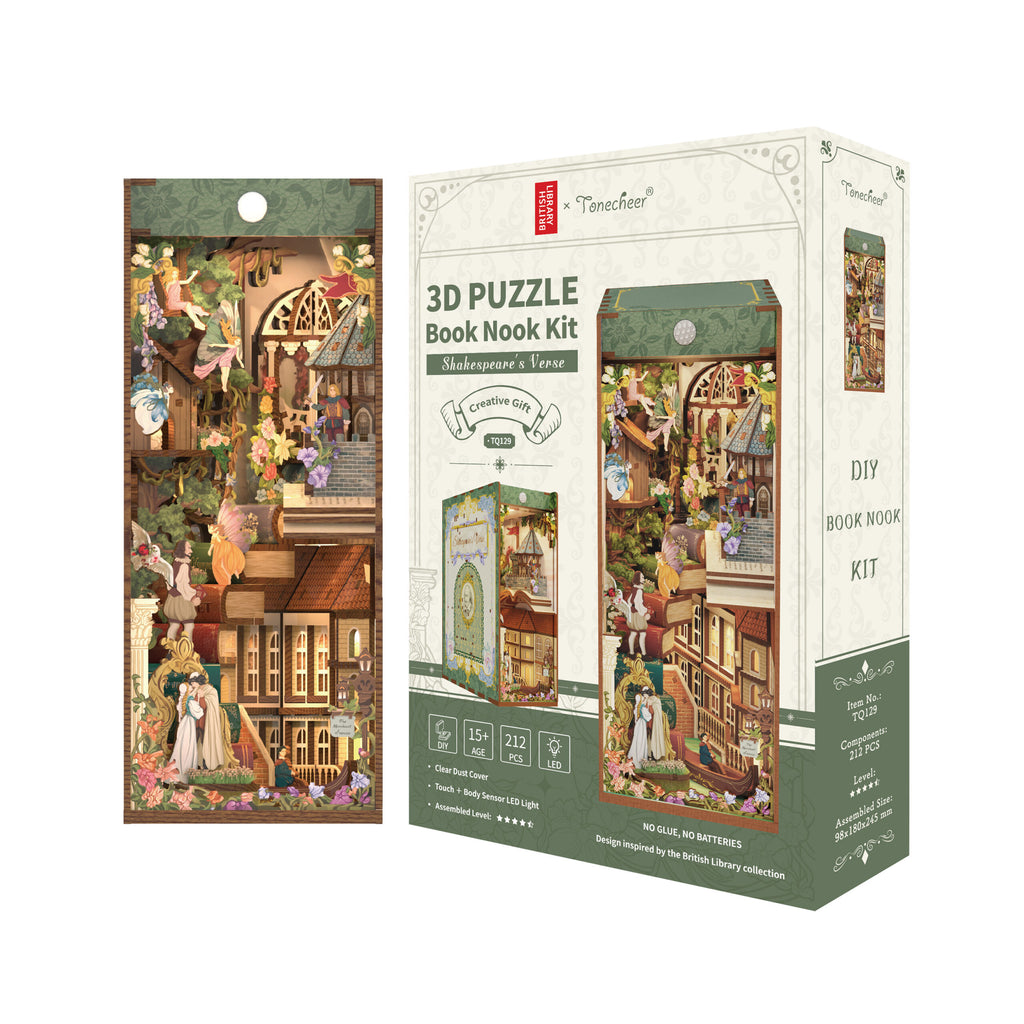 Shakespeares Verse - Miniature House Book Nook Kit - Brain Spice
