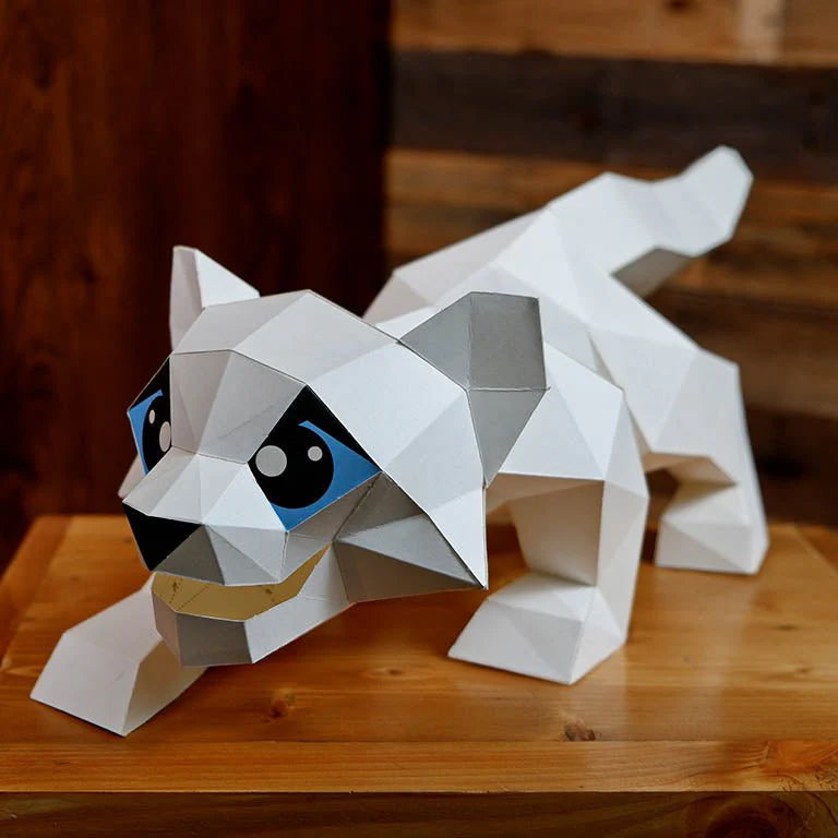 Snow Leopard Origami Model - 3D Paper Art – Brain Spice