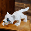 Snow Leopard Origami Model - 3D Paper Art - Brain Spice