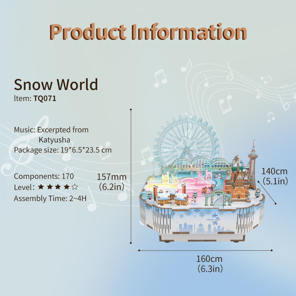 Snow World - Music Box Kit - Brain Spice