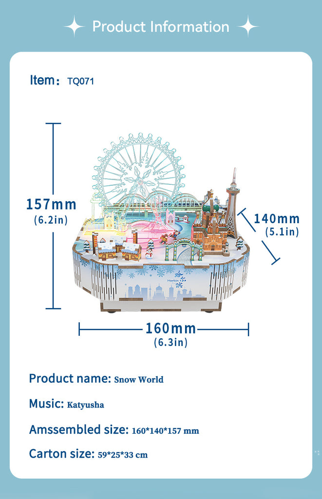Snow World - Music Box Kit - Brain Spice