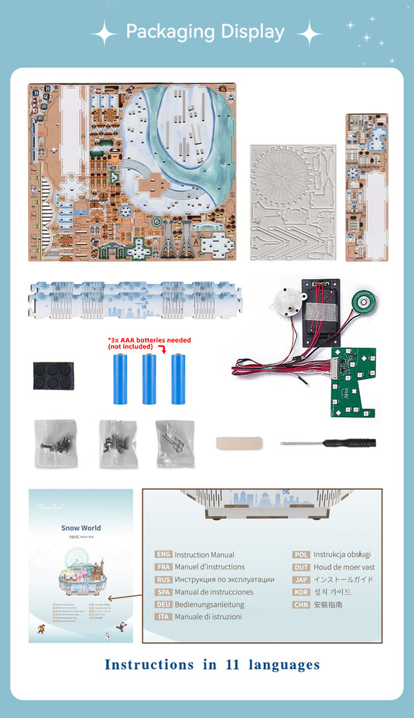 Snow World - Music Box Kit - Brain Spice