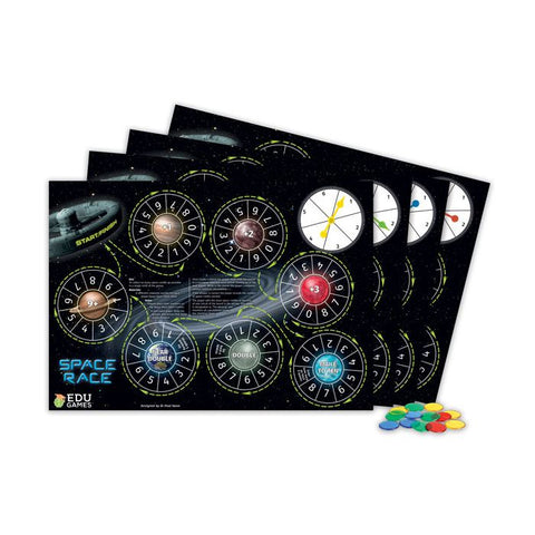 Space Race - Pack of 4 - EDUGames - Brain Spice