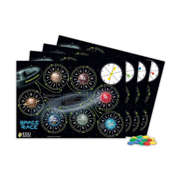 Space Race - Pack of 4 - EDUGames - Brain Spice