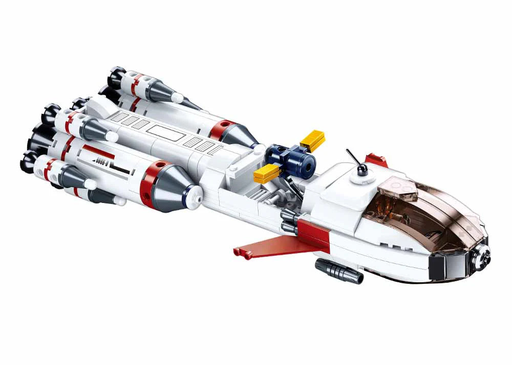 Space Saturn Expedition Rocket - Model Bricks 468pcs - Brain Spice