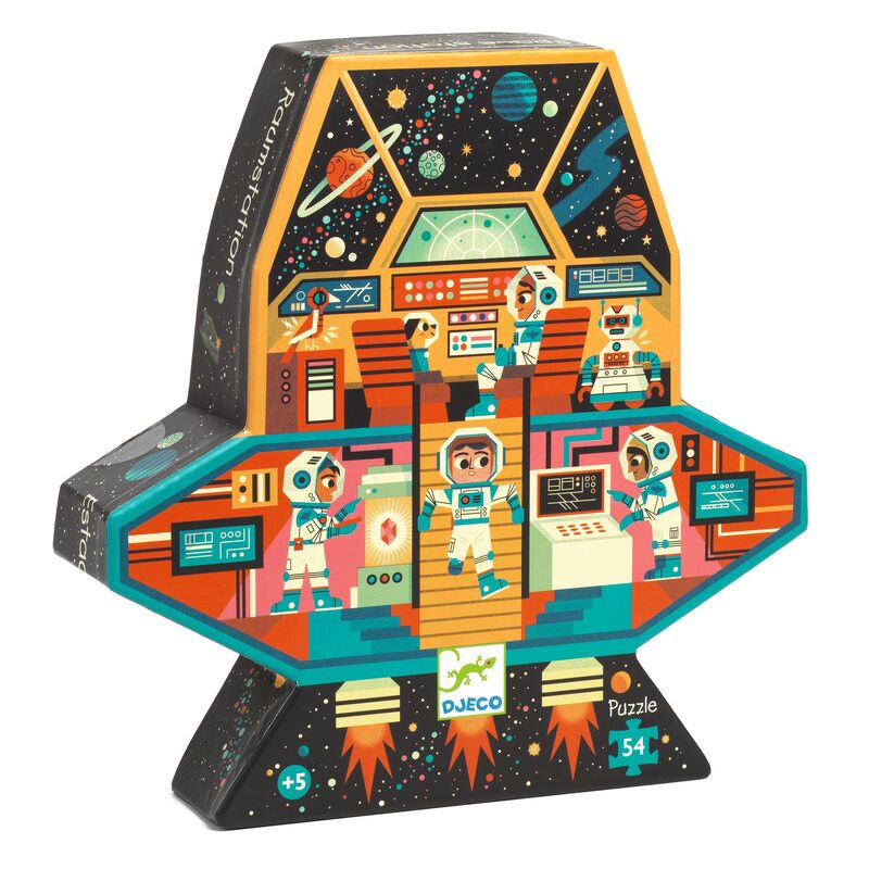 Space Station 54 pc Silhouette Puzzle - Brain Spice