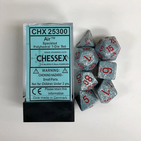 Speckled Air 7 Dice Set - Brain Spice