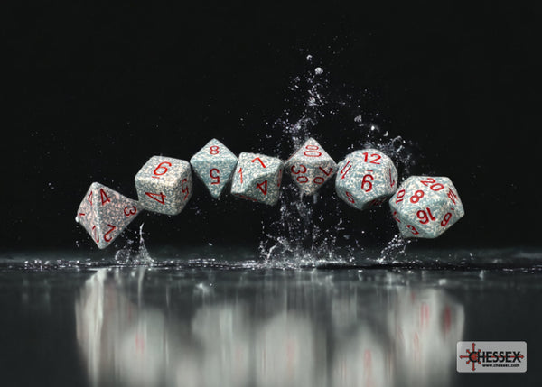 Speckled Polyhedral Air 7-Dice Set - Brain Spice
