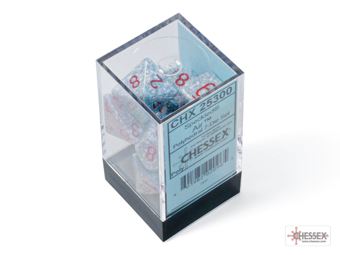 Speckled Polyhedral Air 7-Dice Set - Brain Spice