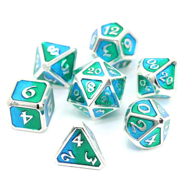 Spellbinder Gaia Metal 7-Dice Set - Brain Spice