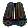 Spikey Hand Roller - Oil Slick Rainbow - 100g - Brain Spice