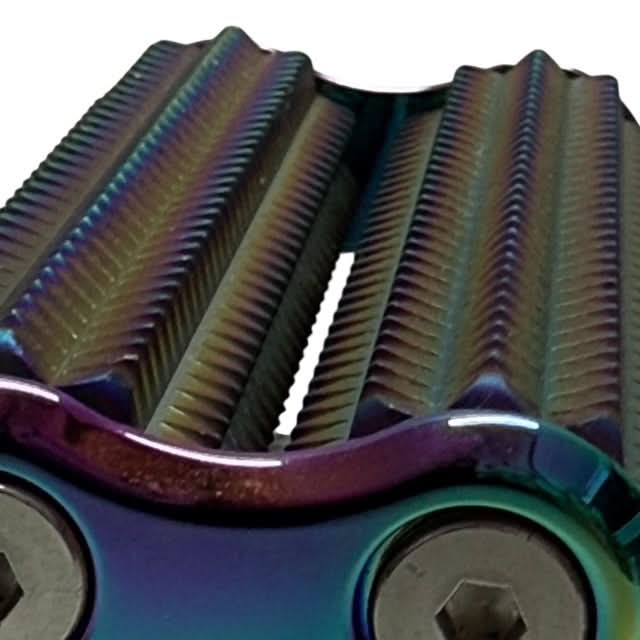 Spikey Hand Roller - Oil Slick Rainbow - 100g - Brain Spice