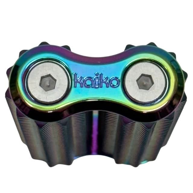 Spikey Hand Roller - Oil Slick Rainbow - 100g - Brain Spice