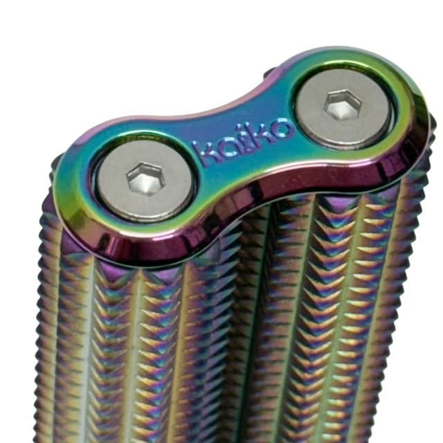 Spikey Hand Roller - Oil Slick Rainbow - 100g - Brain Spice