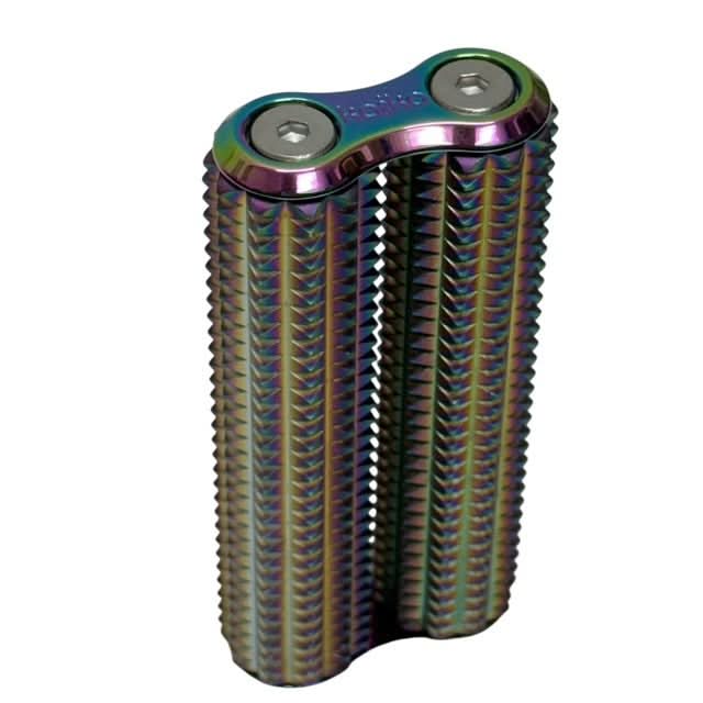 Spikey Hand Roller - Oil Slick Rainbow - 100g - Brain Spice