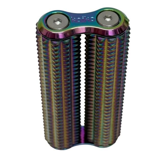 Spikey Hand Roller - Oil Slick Rainbow - 100g - Brain Spice