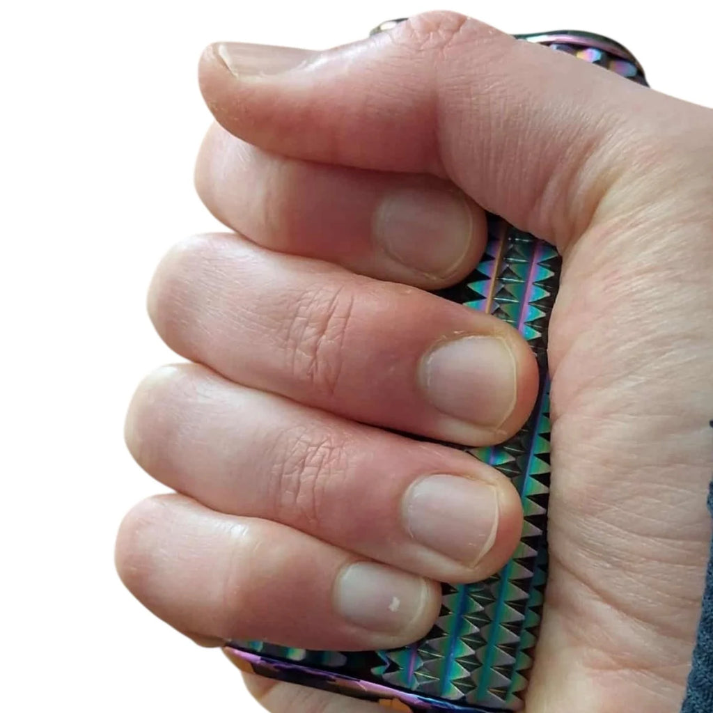 Spikey Hand Roller - Oil Slick Rainbow - 100g - Brain Spice