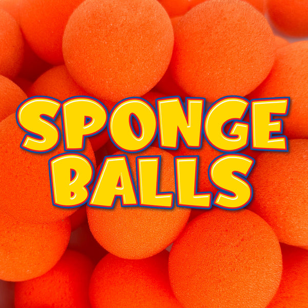 Sponge Balls 2inch 4pk - Orange