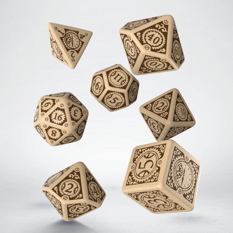 Steampunk Clockwork - 7-Dice Set - Brain Spice