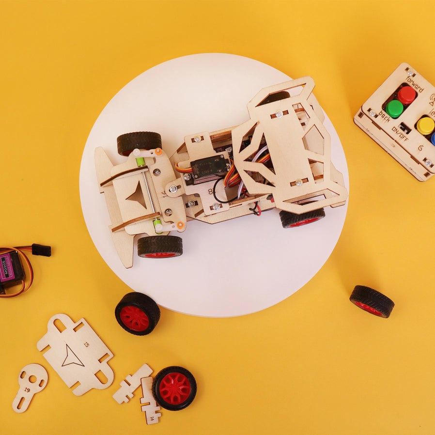 Steering Remote Controlled Car DIY Kit - Brain Spice