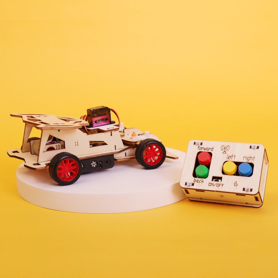 Steering Remote Controlled Car DIY Kit - Brain Spice
