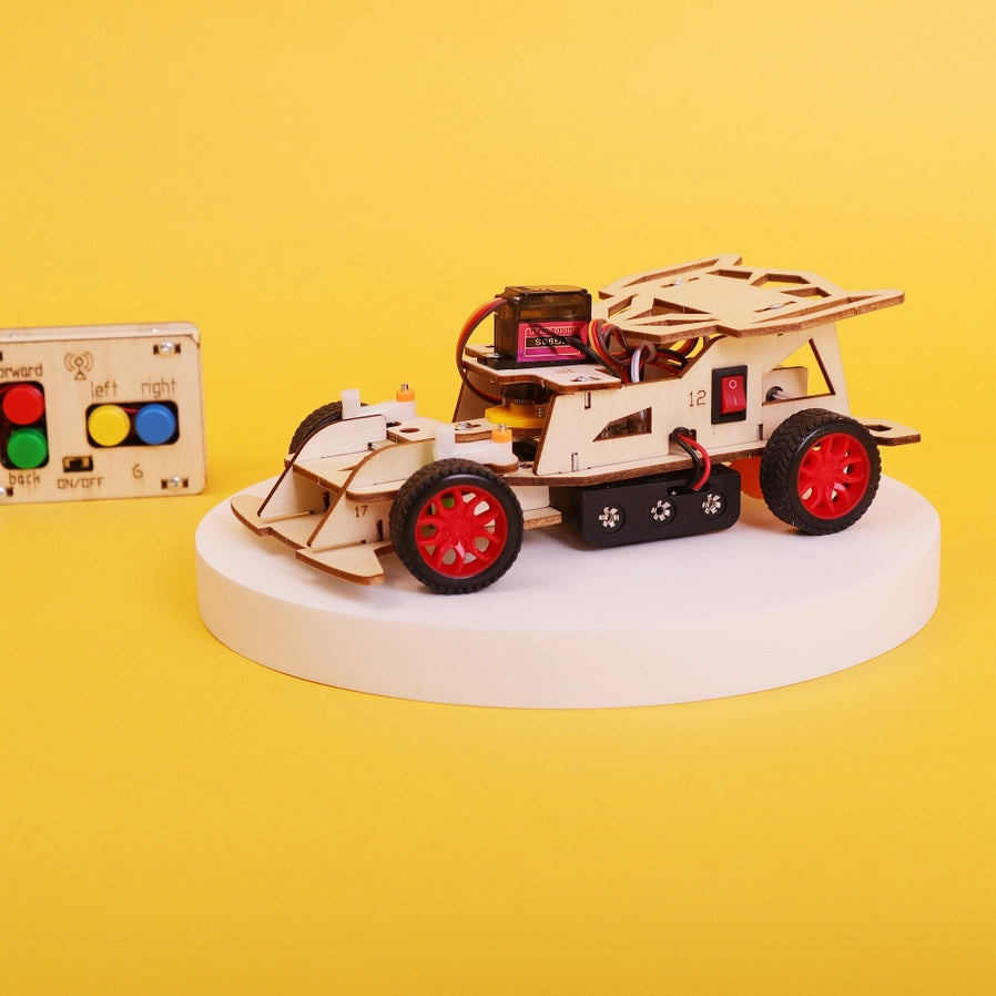 Steering Remote Controlled Car DIY Kit - Brain Spice