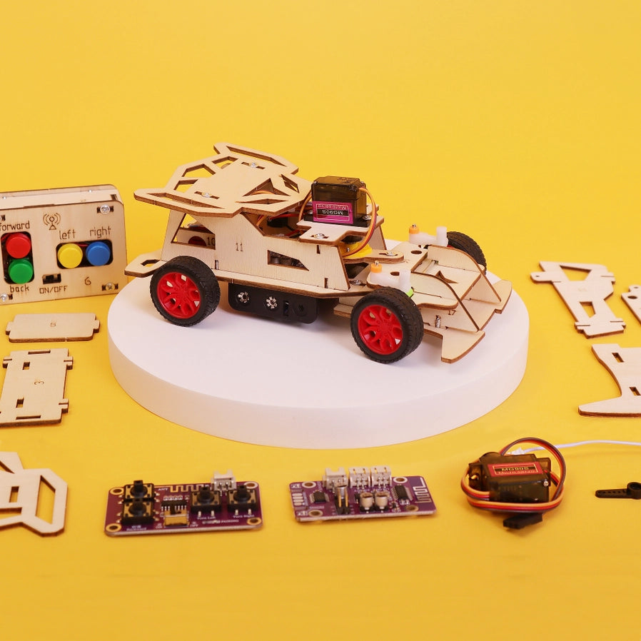 Steering Remote Controlled Car DIY Kit - Brain Spice