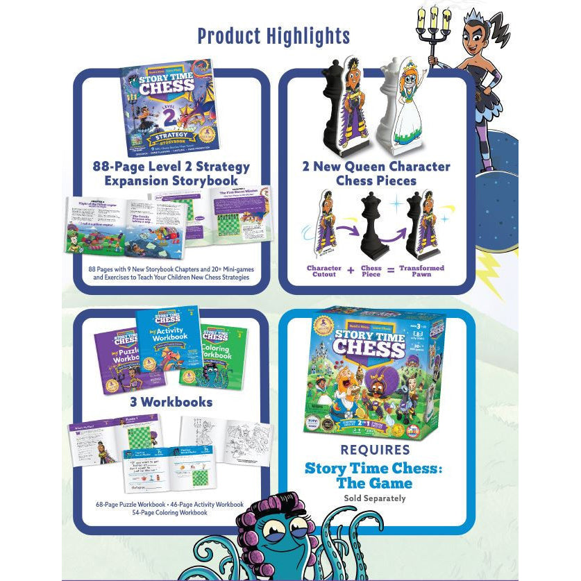 Story Time Chess - Level 2 - Strategy Expansion - Brain Spice