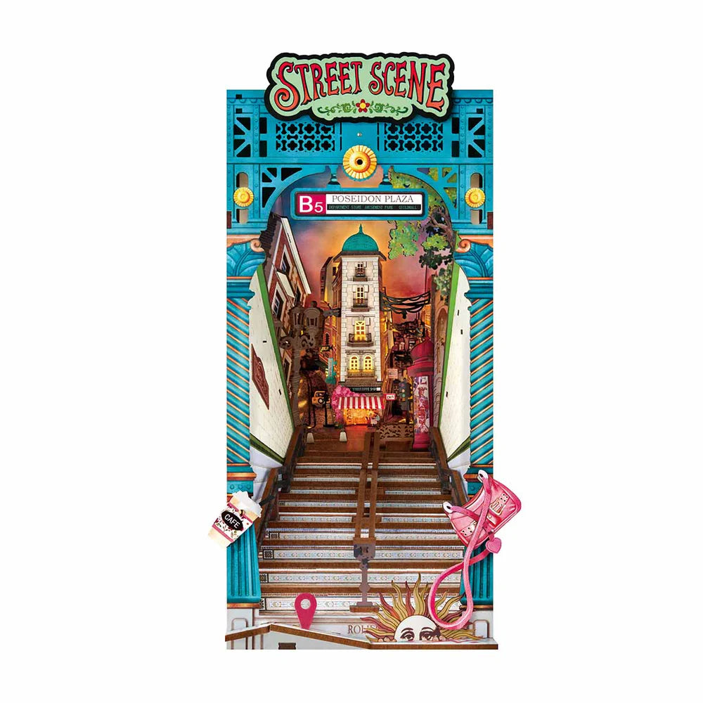 Street Scene - DIY Bookends - ROKR - Brain Spice