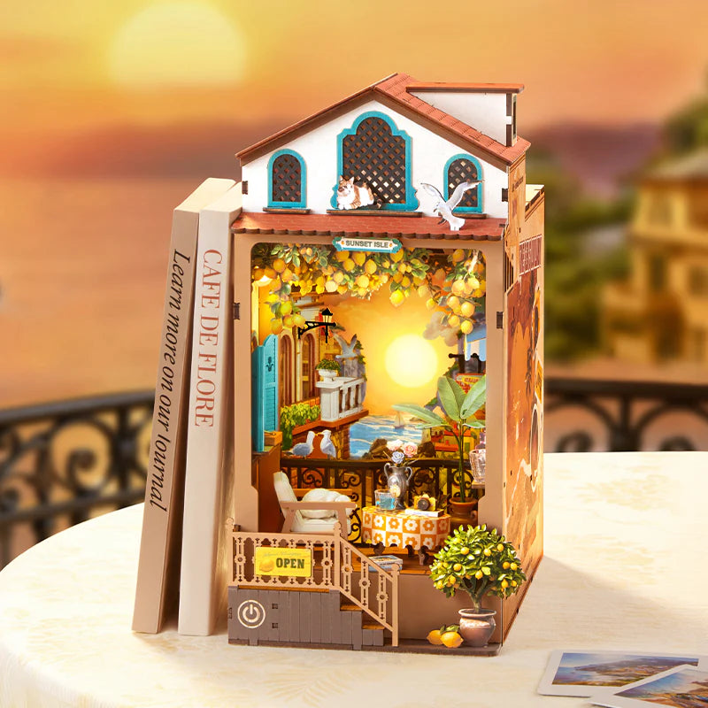 Sunset Isle - DIY Bookends Kit - ROKR - Brain Spice