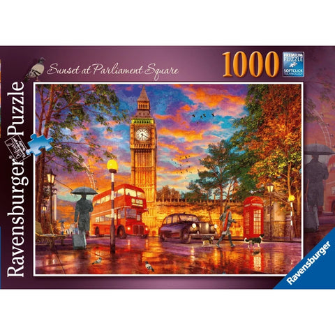 Sunset at Parliament Square London - Jigsaw 1000pc - Brain Spice