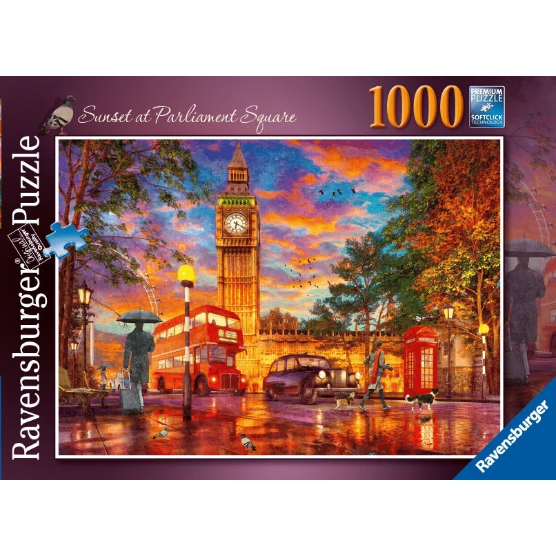 Sunset at Parliament Square London - Jigsaw 1000pc - Brain Spice