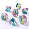 Sweet Dream - Captured Magic 7-Dice Set - Hand Sanded Sharp Edge Resin - Brain Spice