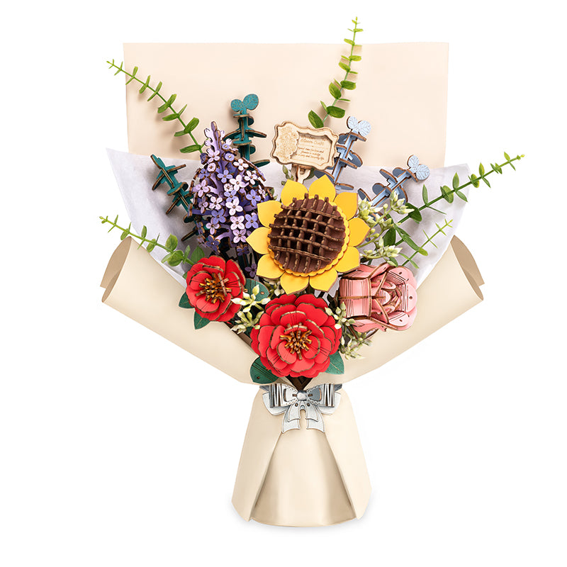 Wooden Bloom Bouquet - Brain Spice