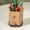 Wooden Bloom Red Rose - Brain Spice