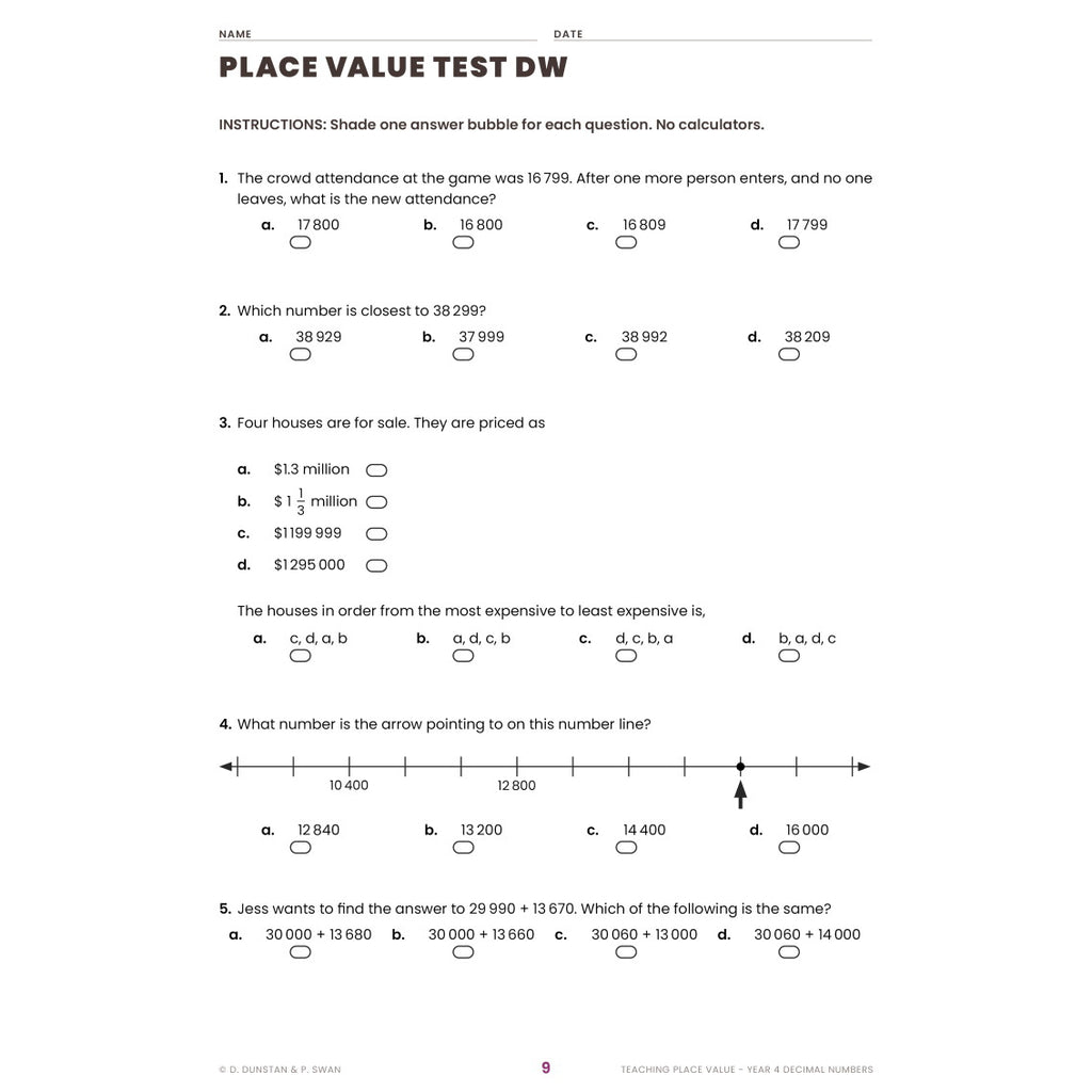 Teaching Place Value - Decimals - Brain Spice