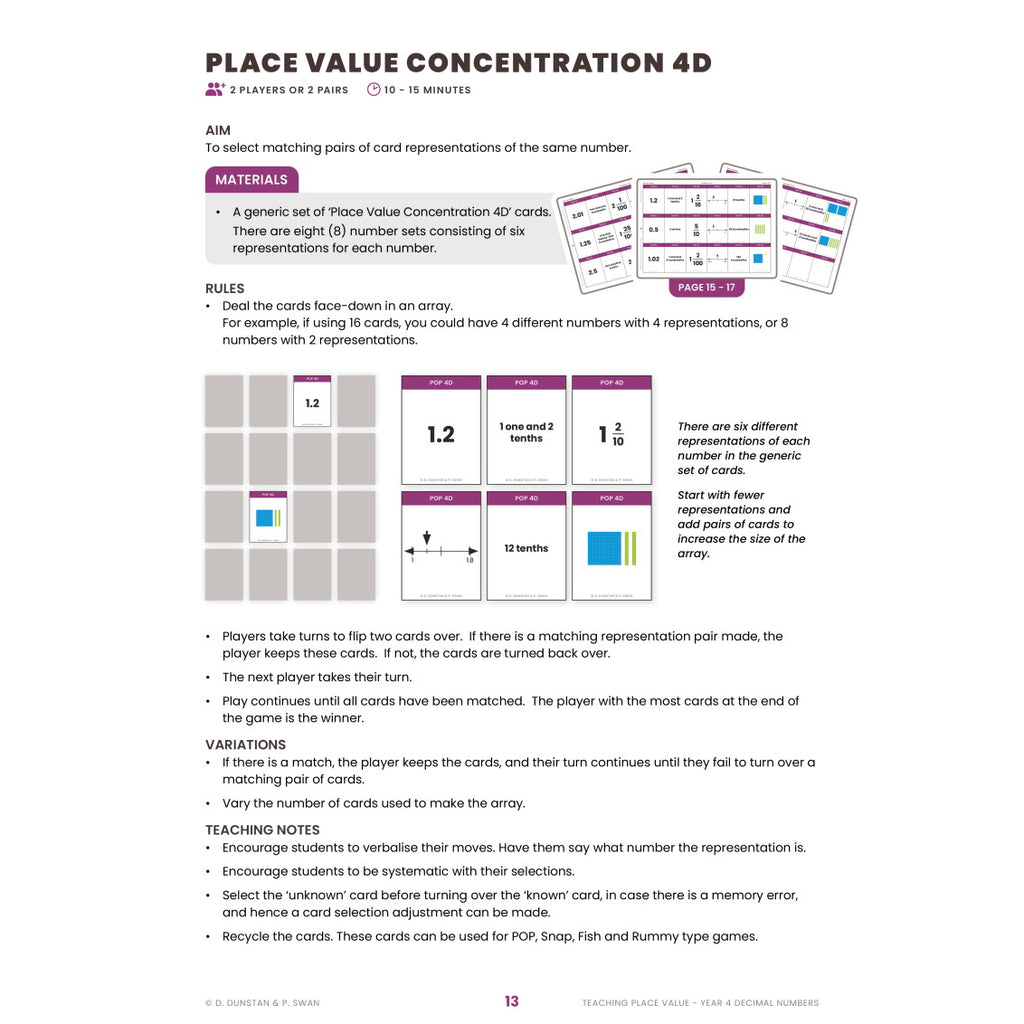 Teaching Place Value - Decimals - Brain Spice