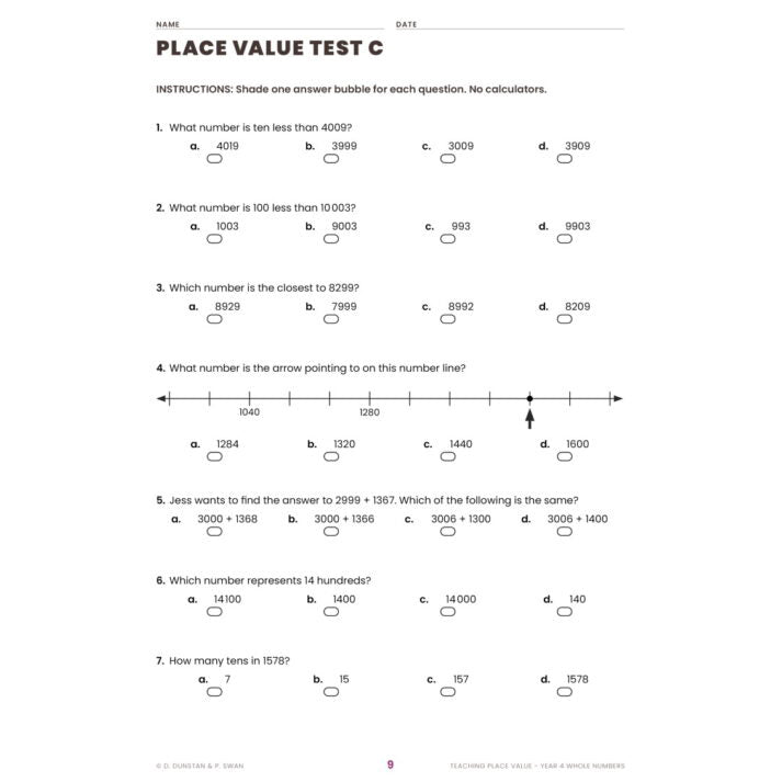 Teaching Place Value - Whole Numbers - Brain Spice