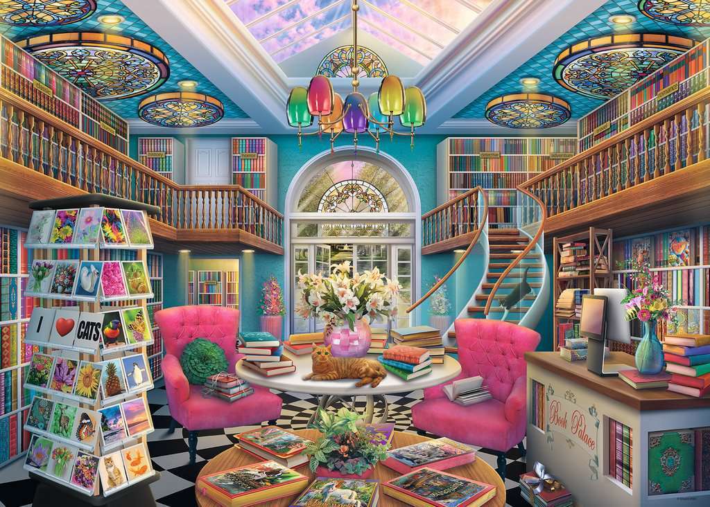 The Book Palace Puzzle - 1000pc - Brain Spice