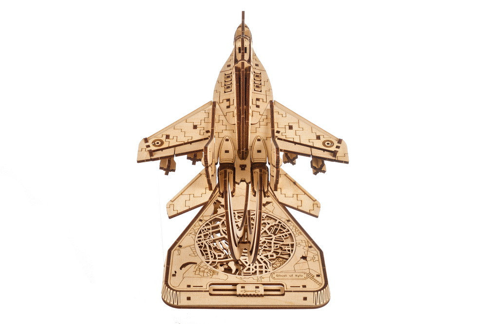The Ghost of Kyiv Ukrainian Fighter - uGears - Brain Spice