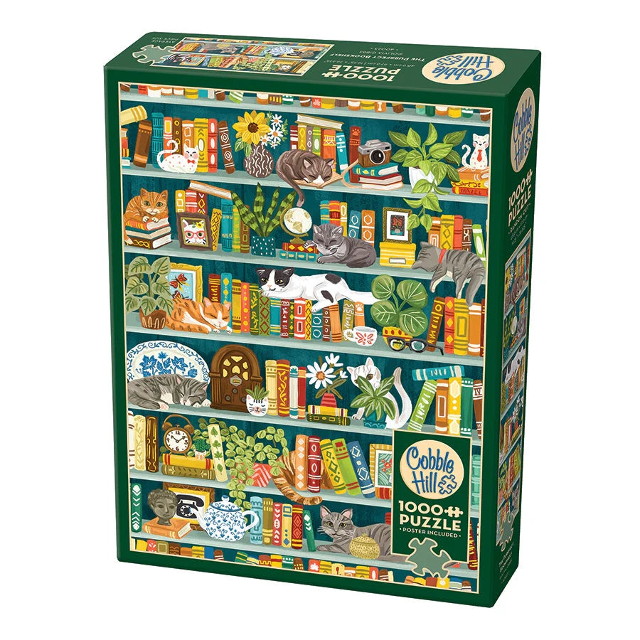 The Purrfect Bookshelf - Jigsaw 1000pc - Brain Spice