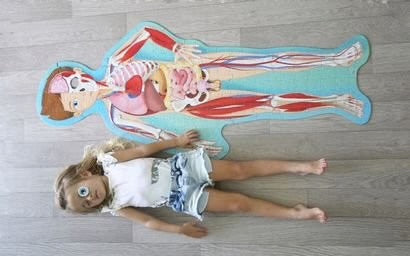 The Human Body Puzzle & Book Set - 205pc - Sassi Travel Learn and Explore - Brain Spice - Brain Spice
