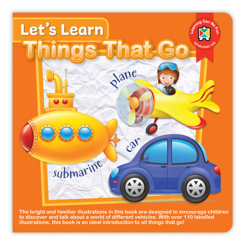 Things That Go Lets Learn Board Book - Brain Spice